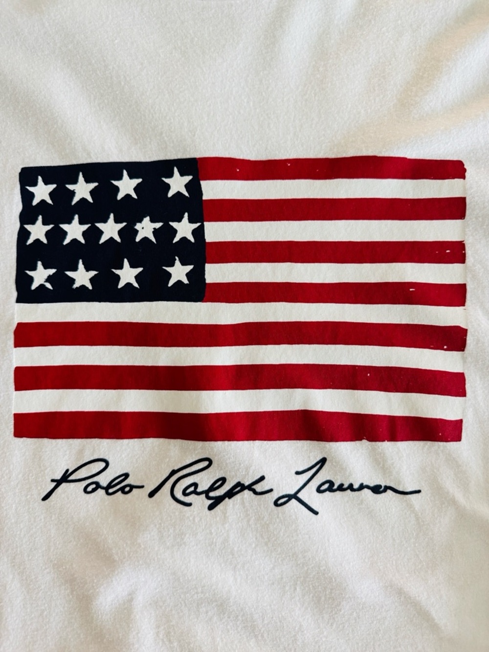 Polo Ralph Lauren Flag Tee Shirt Americana Casual Classic Fit Men’s Size Large - Picture 7 of 9
